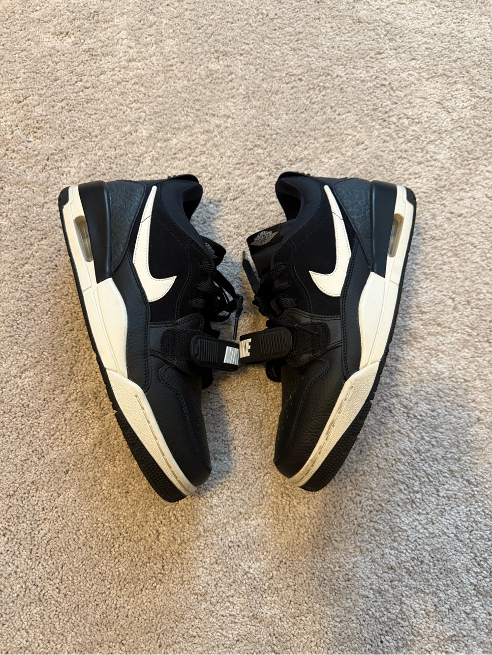 Air Jordan Legacy 312 Low Men's Sneakers Size 9.5 Black and White